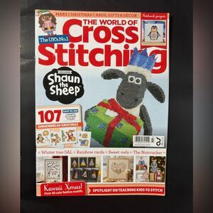 The World Of Cross Stitching Magazine #327 Dec 2022 Shaun the Sheep The UKs No.1